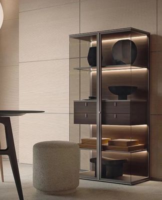 شراء خزانات عرض فاخرة من Glass Rock Pannel online manufacture