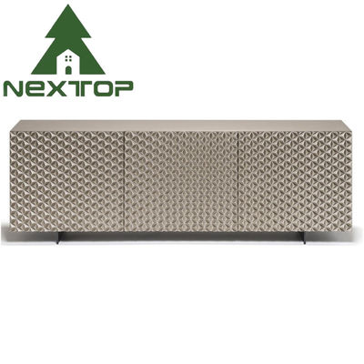 سعر جيد المعدنية الخشب الصلبة الفضة الفاخرة خزانات الجانب لغرفة الطعام غرفة المعيشة متصل