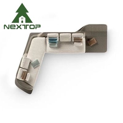 سعر جيد ضيوف الفندق الأريكة الزاوية مكتب المبيعات منطقة الاستقبال الأريكة التفاوضية على شكل حرف L متصل