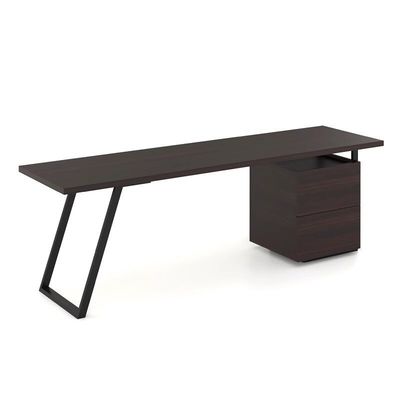 سعر جيد مكتب مدير كبير بطول 2 متراً مع كرسي دوار عالي الظهر متصل