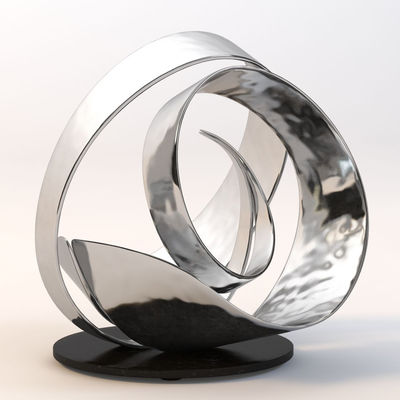 شراء الفولاذ المقاوم للصدأ المياه التموج الفن النحت الفندق الفضاء الترفيهي الأثاث التصميم online manufacture