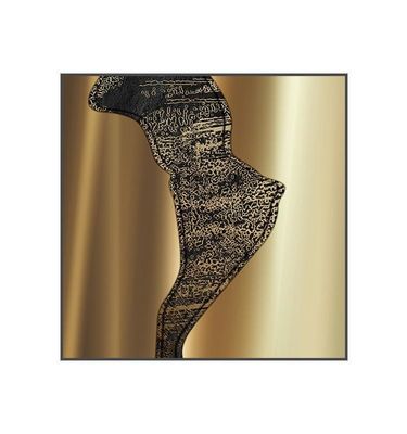 شراء الطراز المخصص الذهبي الممتاز الرسمي الحائط الفن الفندق مدخل الزخرفة المعدنية الطلاء الجداري online manufacture