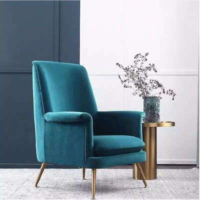 شراء الأريكة السكندنافية الفندقية البسيطة المخملية الأريكة المفردة اللون حسب الطلب الحجم online manufacture
