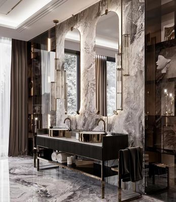 Rock Plate Luxury Hotel Furniture خزانة حوض حمام من السيراميك غير الملحوم